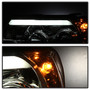Spyder 5081704 - Toyota Tacoma 12-16 Projector Headlights Light Bar DRL Chrome PRO-YD-TT12-LBDRL-C
