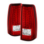 Spyder 5081247 - Xtune Chevy Silverado 1500/2500/3500 99-02 Version 2 LED Tail Lights Red Clear ALT-ON-CS99-G2-LED-RC