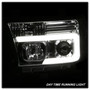 Spyder 5084651 - 07-13 Toyota Tundra V2 Light Bar DRL Projector Headlights - Chrome (PRO-YD-TTU07V2-LB-C)