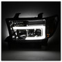 Spyder 5084651 - 07-13 Toyota Tundra V2 Light Bar DRL Projector Headlights - Chrome (PRO-YD-TTU07V2-LB-C)