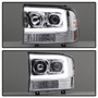 Spyder 5084675 - 99-04 Ford F-250 Super Duty Light Bar Projector Headlights - Chrome (PRO-YD-FF25099V2-LB-C)