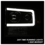 Spyder 5084491 - 99-04 Ford F250 Super Duty Projector Headlights - Light Bar - Black PRO-YD-FF25099V2-LB-BK