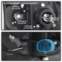 Spyder 5084491 - 99-04 Ford F250 Super Duty Projector Headlights - Light Bar - Black PRO-YD-FF25099V2-LB-BK