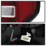 Spyder 5084224 - 09-14 Ford F150 V2 Light Bar LED Tail Lights - Red Clear (ALT-YD-FF15009V2-LBLED-RC)