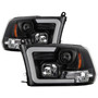 Spyder 5086266 - 09-16 Dodge Ram 1500 Ver 2 Proj Headlight - Light Bar Turn Signal - Blk - PRO-YD-DR09V2-SB-BK