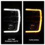 Spyder 5086228 - 08-10 Ford F-250 SD Projector Headlights V2-Switch Back Light Bar-Black PRO-YD-FS08V2-SBLB-BK