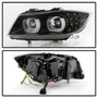 Spyder 5086495 - 09-12 BMW E90 3-Series 4DR HID w/ AFS Only - LED Turn - Black - PRO-YD-BMWE9009-AFSHID-BK