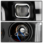 Spyder 5086280 - Ford F-250/F-350/F450 Super Duty 17-18 Projector Headlights Black PRO-YD-FS17-SBSEQ-BK
