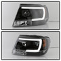 Spyder 5085221 - 99-04 Jeep Grand Cherokee Projector Headlights - Light Bar DRL LED - Black