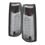 Spyder 9022432 - Xtune Yukon Denali 99-00 LED Tail Lights Chrome ALT-JH-CCK88-LED-C