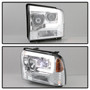 Spyder 5087904 - Platinum Ford F250/350/450 05-07 High-Power LED Module Proj. Headlights-Chrome (PRO-YD-FS05V2