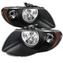 Spyder 9025273 - Xtune Chrysler Town & Country 05-07 Crystal Headlights Black HD-JH-CHRTC05-AM-BK