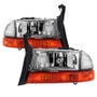 Spyder 9035128 - xTune Dodge Dakota 97-04 OEM Style Headlights w/ Bumper Signal Lights - Chrome HD-JH-DDAK97-OE-SET