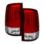 Spyder 9032820 - Xtune Dodge Ram 1500 09-14 LED Tail Lights Incandescent Model Only Red Clear ALT-JH-DR09-LED-RC