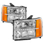 Spyder 9037436 - xTune GMC Sierra 07-13 Headlights with Daytime LED Running Light - Chrome HD-JH-GSIE07-LED-C