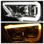 Spyder 9039263 - xTune Toyota Tacoma 16-18 DRL Light Bar Projector Headlights - Chrome PRO-JH-TTA16-LBDRL-C