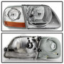 Spyder 9042645 - xTune 97-03 Ford F-150 4pc OEM Style Headlights w/Corner - Chrome (HD-JH-FF15097-L-SET-C)
