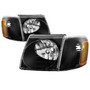 Spyder 9042614 - xTune 01-03 Ford Explorer Sport 4pc OEM Style Headlights w/Corner - Black (HD-JH-FEXP01-ST-BK)