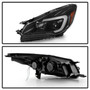 Spyder 9042904 - xTune 13-16 Ford Escape LED Light Bar Halogen Projector Headlights - Black (PRO-JH-FESCA13-LB-BK)