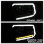 Spyder 9043024 - xTune 14-17 Toyota Tundra DRL LED Light Bar Projector Headlights - Black (PRO-JH-TTU14-LB-BK)