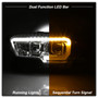 Spyder 9043017 - xTune 16-18 Toyota Tacoma SR/SR5 DRL Proj Headlights w/Turn Signal - Chrm (PRO-JH-TTA16-SR-C)