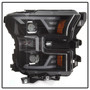 Spyder 9042935 - xTune 15-17 Ford F-150 DRL LED Light Bar Projector Headlights - Black (PRO-JH-FF15015-LB-BK)