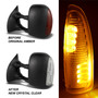 Spyder 9924712 - xTune Ford Superduty F250-F650 03-07 Amber LED Mirror Signal Lens - Clear ACC-LED-FDSD99-MR-C