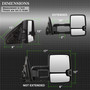 Spyder 9936739 - xTune Chevy Silverado 14-16 Heated Smoke LED Signal Telescoping Mirrors MIR-CSIL14S-G2-PWH-SM-SET