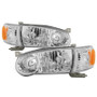 Spyder 9937255 - xTune Toyota Corolla 01-02 OE Style Headlights w/Amber Corner Lights - Chrome HD-JH-TC01-AM-C