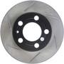 StopTech 126.33057SL - Power Slot 3/99-06 Audi TT (except Quattro) / 12/98-10 VW Golf Left Rear Slotted Rotor