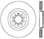 StopTech 126.33112CSR - Power Slot 09 VW CC (Passat CC) / 06-09 Passat Front Right CRYO-STOP Slotted Rotor