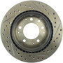StopTech 127.37002R - Sport Drilled & Slotted Brake Rotor; Rear Right