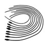 Taylor Cable 70055 - Pro Resistor Core Universal 8 Cyl 180 Degree Black Wire Set
