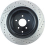 StopTech 127.42105R - 09 Infiniti FX50 SportStop Slotted & Drilled Rear Right Rotor