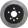 StopTech 127.44141R - Power Slot 06-11 Lexus GS Series / 06-12 IS350 Rear Right Drilled & Slotted Rotor