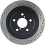 StopTech 127.47025L - 06-07 Subaru Impreza WRX (Exc STi) Slotted & Drilled Left Rear Rotor