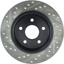 StopTech 127.61099L - 12-15 Ford Focus w/ Rear Disc Brakes Rear Left Slotted & Drilled Rotor