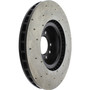 StopTech 128.22022CL - Sport Cryo Cross Drilled Brake Rotor; Rear Left