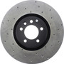 StopTech 128.22022CL - Sport Cryo Cross Drilled Brake Rotor; Rear Left