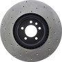 StopTech 128.22022CL - Sport Cryo Cross Drilled Brake Rotor; Rear Left