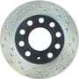 StopTech 128.33106L - Sport Cross Drilled Brake Rotor; Rear Left
