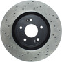 StopTech 128.51036R - Power Slot 10-13 Hyundai Genesis Coupe Track & R-Spec Front Right Drilled Rotor