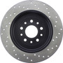 StopTech 128.61081CR - Sport Cryo Drilled Brake Rotor; Rear Right