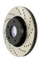 StopTech 128.65146CL - Sport Cryo Cross Drilled Brake Rotor; Front Left