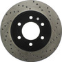 StopTech 128.65100CL - Sport Cryo Cross Drilled Brake Rotor; Front Left