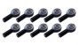 Ti22 Performance TIP8250-10 - Rod End Alum RH Male Blk 1/2ID x 5/8 Thread 10pk