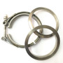 Ticon 103-08910-0002 - Industries 3.5in Titanium V-Band Clamp Assembly (2 Flanges/1 Clamp)
