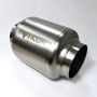 Ticon 116-07633-0000 - Industries 7in OAL 3.0in In/Out Ultralight Titanium Muffler