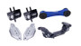 Torque Solution TS-SU-123BU.2-PL - Engine/Trans/Blue Pitch Mount Kit w/ Mount Plates: 02-14 Subaru WRX / 04+ Subaru STi