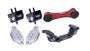 Torque Solution TS-SU-123R.2-PL - Engine/Trans Red Pitch Mount Kit w/ Mount Plates 02-14 Subaru WRX / 2004+ Subaru STi